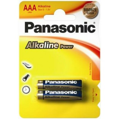 Батарейка LR03 Panasonic Alkaline Power 2хBL (цена за блистер 2 шт) LR03REB/2BP /1 /0 /0 /12
