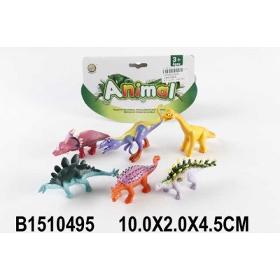 Набор Динозавры 6шт. в пакете 0081P КНР 