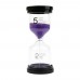 Часы песочные 10.5*4.5 см, 5 минут, ассорти, стекло+пластик 3011 