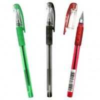 Ручки масляные , цветные 3цв (черный,зеленый,красный) в ОПП, 1,0мм 501TYP 