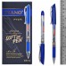 Ручка шариковая 0.5 мм синяя масл. "Piano Horizon", резиновый держатель, прозрачный корпус РТ-275 PI