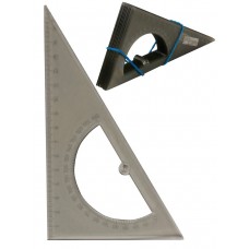 Треугольник 30°х16см с транспортиром прозрач. тонир, отливная шкала Л-6211 Проф-Пресс 