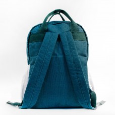 Рюкзак молодёжный "Зеленый",39х29х13см, вельвет, 1отд.,1 карм.2бок.кармана, вес 0,6 кг LL69053-2 /1 