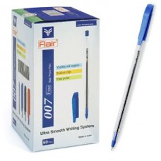 Ручка шариковая 007 синяя пластик F-873/син. Flair 