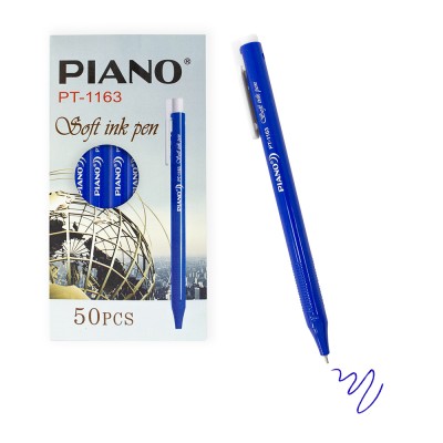 Ручка шариковая 0.5 мм синяя масл."Стиль", автомат РТ-1163 PIANO /1 /50 /0 /2000