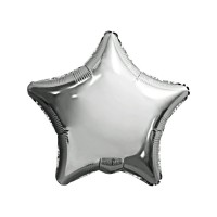 Шарик возд. фольга Agura Звезда серебро (30 д, 76,5 см) 752432 Миленд 
