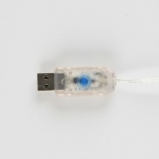 Гирлянда эл. Штора 300л 3*2м, 8 режимов, теплый белый, от USB 213211 Льдинка 