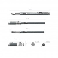 Ручка гелевая 0.5 мм черная 