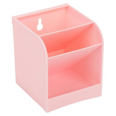 Подставка для канцелярских принадлежностей "Nude" 3 отделения, цвет розовый 215445 KLERK /1 /0 /0 /7