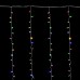 Гирлянда эл. Штора 200 л. LED 3м*2м. V8 Белый провод, цветные шарики 3018(5726) 