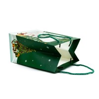 Пакет подар.бумага+пластик Новый год, 25*18*13 см 33-9 