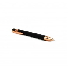 Ручка подарочная цвет корпуса черный+золото, металл+пластик, 0.7мм,автомат, стилус А3011-27-1 
