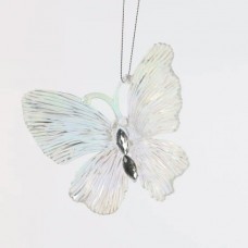 Украшение Бабочка 10см акрил, прозрачный, радужный перламутр 231366 Льдинка 