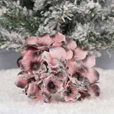 Украшение Цветок 53 см, пластик, полиэстер, цвет серо-розовый 216484 Льдинка 