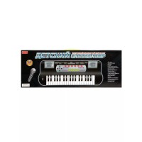 Игрушка Синтезатор 37 клавиш,  бел., эл. звук, микрофон, запись, без адаптера ZYB-B0689-2 Наша игрушка 