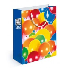 Пакет подарочный 22,7*18см (M) воздушные шарики 15.11.01222 Хорошо 