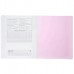 Тетрадь 12 л. клетка А5 65г/кв.м Пластиковая обложка на скобе   Розовая 12Т5В1 Hatber 