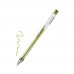 Ручка гелевая 0.7 мм золотая мет.139мм 888J EASY