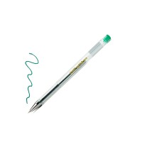 Ручка гелевая 0.7 мм зеленая , 139мм (аналог Crown Pilot) 888 EASY 