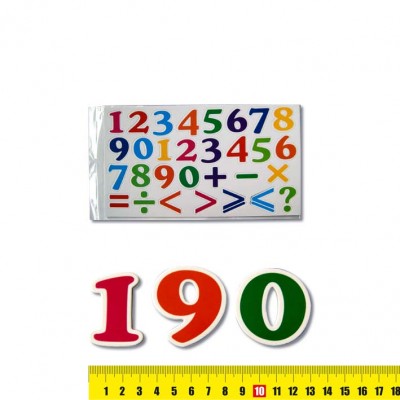 Магнитный набор детский "Цифры цветные", 30 шт, 19х35 см, ЭВА мягкий 6994 /1 /0 /0 /200