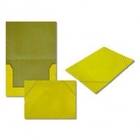 Папка на резинке желтая, А4, картон 5037-4 J.Otten 