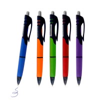 Ручка шариковая 0.7 мм синяя ,3-х гран,авт,цв.ассорт, 5302 J.Otten 
