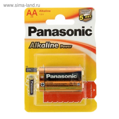 Батарейка LR06 Panasonic Alkaline Power 2хBL (цена за блистер 2шт) LR6REB/2BPR /1 /0 /0 /12