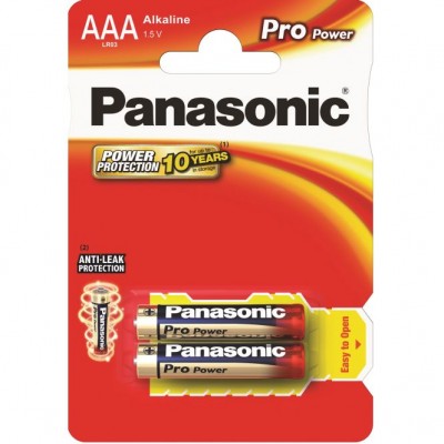 Батарейка LR03 Panasonic Pro Power 2хВL (цена за блистер 2 шт) LR03XEG/2BP /1 /0 /0 /12