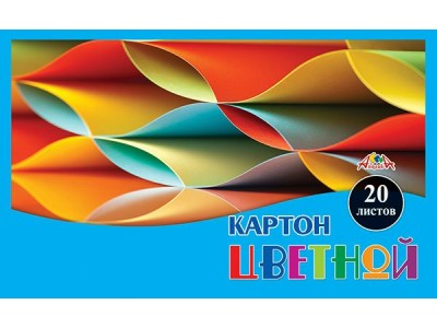 Картон цветной А4. 20л.  ПЭТ Офис. Черный, пл. 200 г/м2 С2672-02 Апплика 