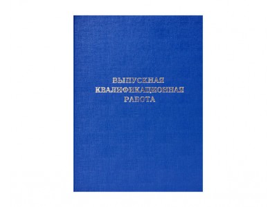 Папка Выпускная квалификационная работа синяя 10ВР001(10ВР001с) Канцбург 