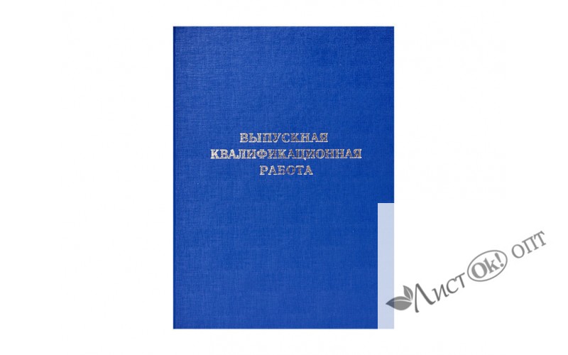 Папка Выпускная квалификационная работа синяя 10ВР001(10ВР001с) Канцбург 