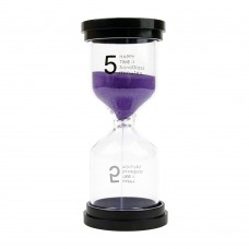 Часы песочные 10.5*4.5 см, 5 минут, ассорти, стекло+пластик 3011 