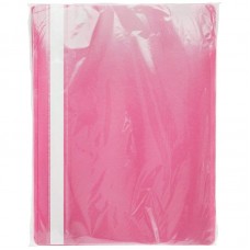 Папка-скоросш. А4 прозр.верх, пластик, 130/180мкм розовый ПС-200 БИЗНЕС ЦЭНТР 