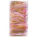 Бант оформительский - Шар 50мм Красивый узор, розовый с золотой окантовкой БЛ-6874