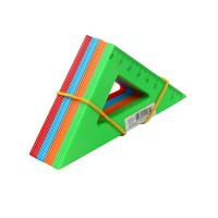 Треугольник 45°х7см цветное ассорти Л-6201 Проф-Пресс 