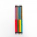 Карандаши цветные "Профи-Арт" двухцветные 6шт-12цв, металл+неон, трехгр.корпус, 3.0мм MN-06 Профи-Ар