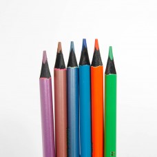 Карандаши цветные "Профи-Арт" двухцветные 6шт-12цв, металл+неон, трехгр.корпус, 3.0мм MN-06 Профи-Ар