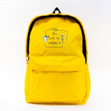 Рюкзак молодёжный "Яркий",44х30х15см, нейлон, 1отд.,1 карм.2бок.кармана, желтый,вес 0,34 кг LL69032-