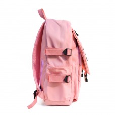 Рюкзак молодёжный "Бабочки",42х28х11см,нейлон,1отд.,2 карм.2 бок.кармана, цвет розовый,вес 0,5 кг LL