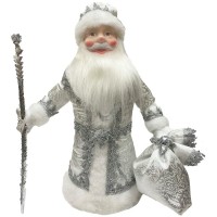 Фигурка Дед Мороз 40см, серебрянный, в упаковке ДМ-12 Батик 