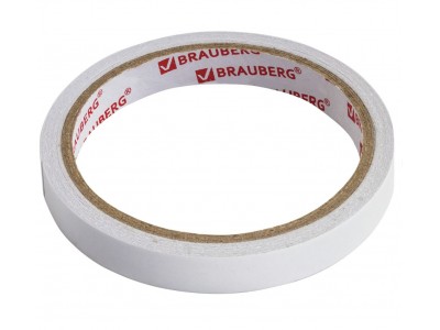 Клейкая лента двусторонняя 12мм*10м бумажная основа 227267 Brauberg -1