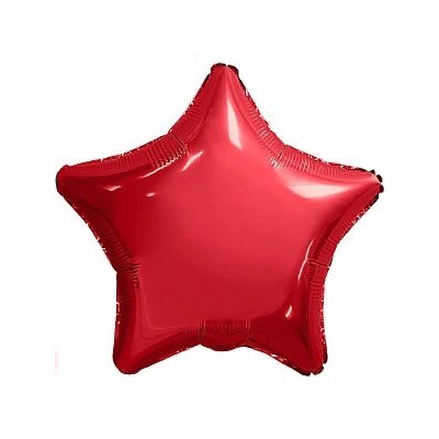 Шарик воздушный фольгированный Agura Звезда красный (30 д, 76,5 см) 751046 Миленд /1 /0 /0 /1