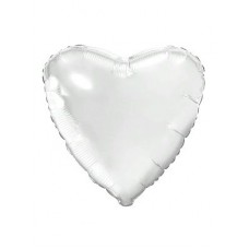 Шарик возд. фольга Agura Сердце белый (30 д, 76,5 см) 756119 Миленд 