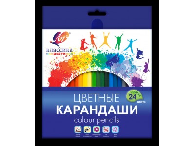 Карандаши цветные 24 цвета 