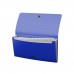 Папка-конверт с кнопкой А5+ "Matt Classic" пластик., с 12 отделениями, синяя 47237 ERICH KRAUSE /1 /