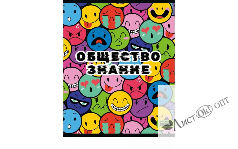 Тетрадь предм. А5 48л. кл. скр. ОБЩЕСТВОЗНАНИЕ «ERROR» эконом, б/о 48-9636 Проф-Пресс 