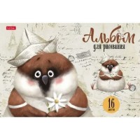 Альбом для рис. 16л. А4 на скобе серия -Зоозаврики- 16А4В Hatber 