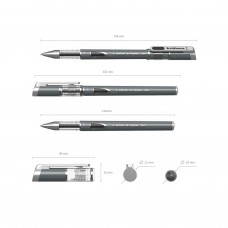 Ручка гелевая 0.5 мм черная "MEGAPOLIS Gel" 93 ERICH KRAUSE /1 /12 /0 /1728