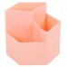Подставка для канцелярских принадлежностей "Nude", 3 отделения, цвет розовый 215456 KLERK /1 /0 /0 /