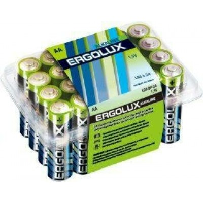 Батарейка LR06 АА 1,5V BP-24 ERGOLUX алкалин. (цена за 1 шт) Ergolux LR6 /24 /0 /0 /480